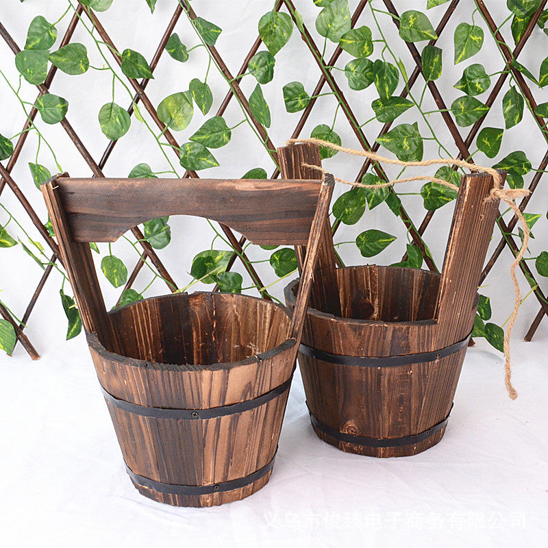 NaturaPot™｜自然になじむ。壁に飾る木製ガーデンポット