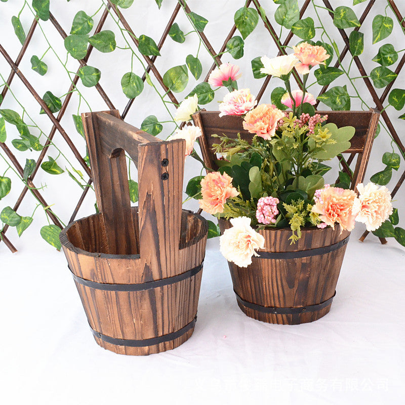 NaturaPot™｜自然になじむ。壁に飾る木製ガーデンポット