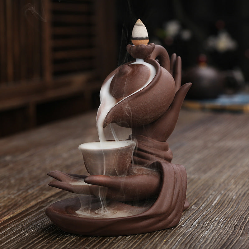 TeaFlow™｜ポットから流れる静けさ。やさしく整う逆流香ホルダー