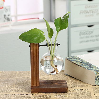 GreenVase™｜木とガラスで整う。植物をやさしく飾るナチュラルベース