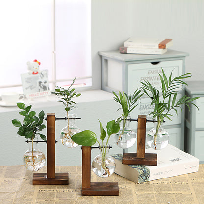 GreenVase™｜木とガラスで整う。植物をやさしく飾るナチュラルベース