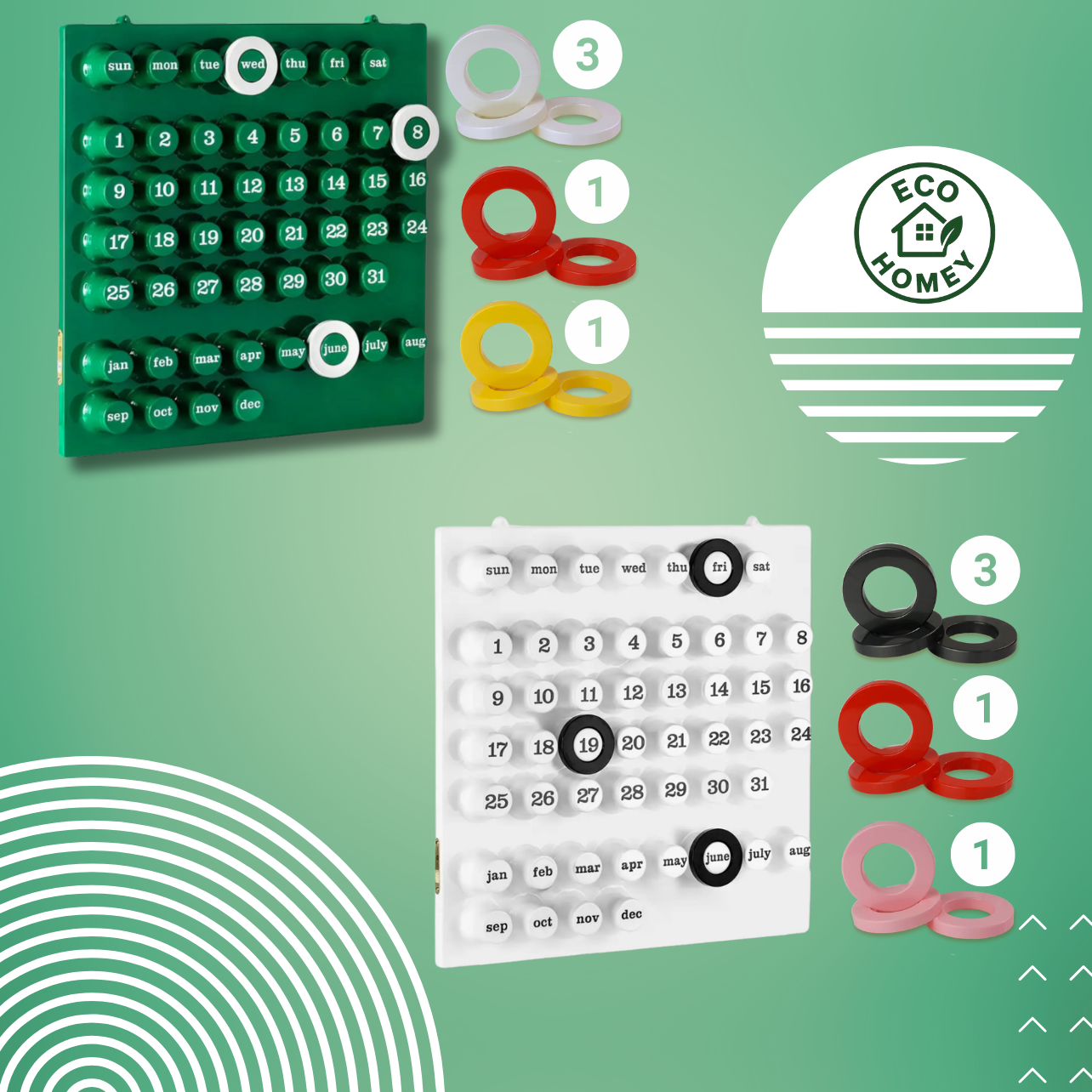 ForeverDate™｜ずっと使えるリング式カレンダー