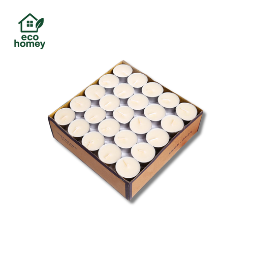 《50個入》Hotto™｜やさしく灯る、白いティーライトキャンドル