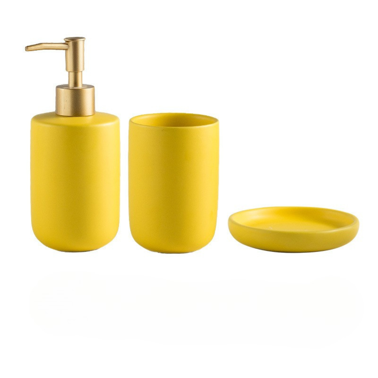 LuxeSet™｜上品で洗練された、陶器のバスルーム3点セット。