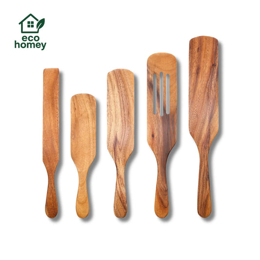 《5種から選べる単品販売》AcaciaMate™｜ナチュラル素材で安心！アカシア木製キッチンツール