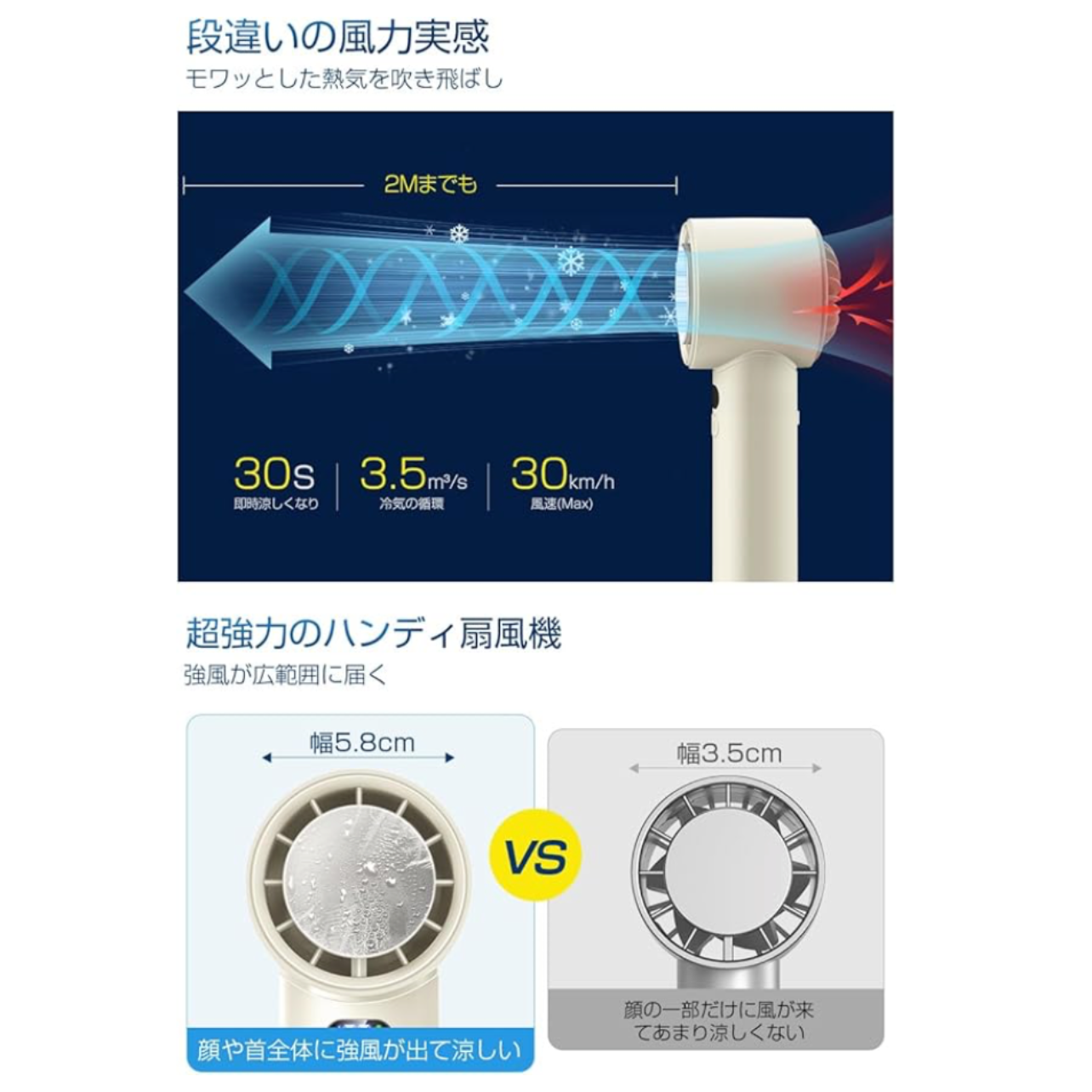 GoCool™｜小さくてパワフル。外出に便利なミニ扇風機