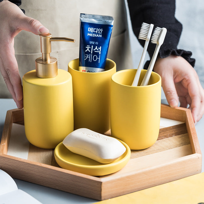 LuxeSet™｜上品で洗練された、陶器のバスルーム3点セット。