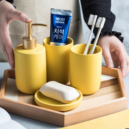 LuxeSet™｜上品で洗練された、陶器のバスルーム3点セット。