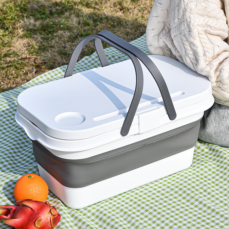 PicnicBasket™｜広げるとテーブルに。持ち運べる多機能ピクニックバスケット