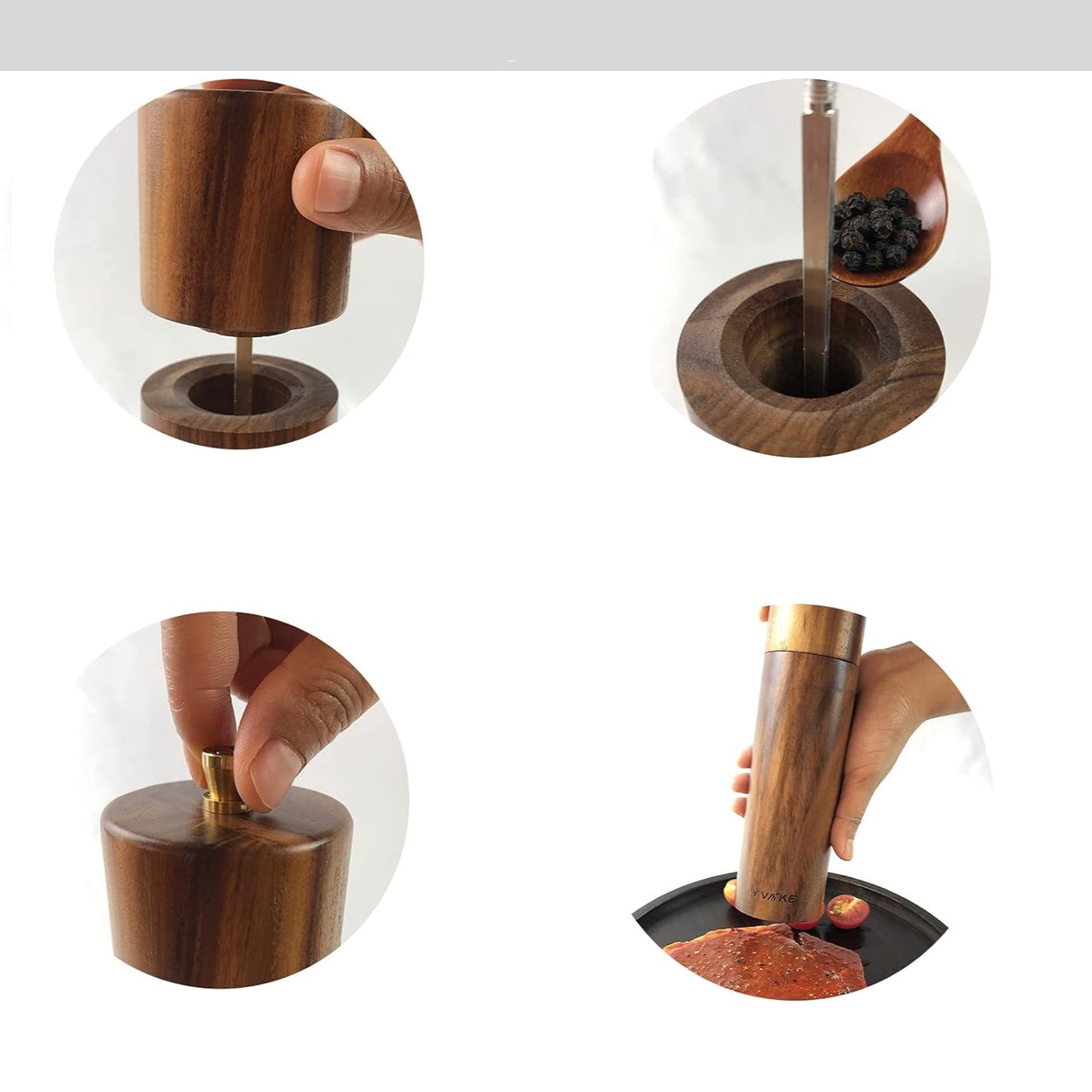 2個 SpiceMori™｜暮らしに香りを添える、木のあたたかなミル。
