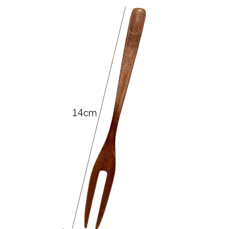 EcoFork™｜木のぬくもりで味わう。天然木の二又フルーツ＆デザートフォーク