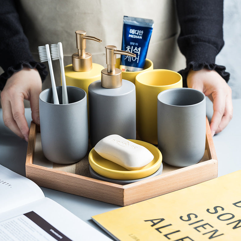LuxeSet™｜上品で洗練された、陶器のバスルーム3点セット。