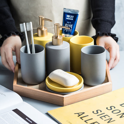 LuxeSet™｜上品で洗練された、陶器のバスルーム3点セット。