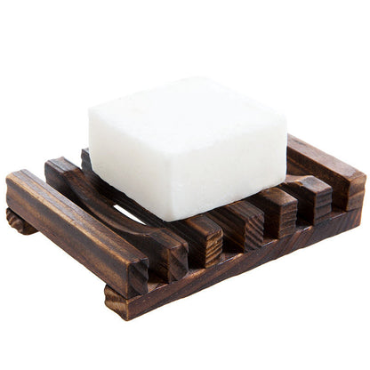 EcoDrain™｜Long-lasting soap. Natural wood soap dish.