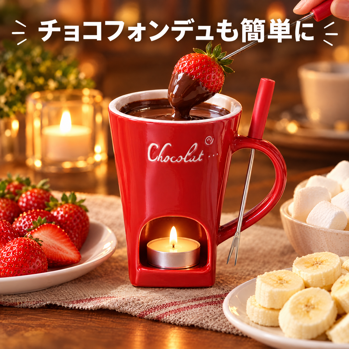 Hocco™｜ほっとする時間に。キャンドル式フォンデュカップ