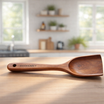 FlipMate™｜炒めも盛りつけもこれ一本！木製調理ヘラ