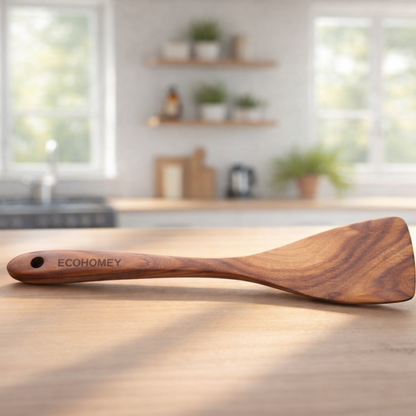 TurnerMate™｜炒め物に最適！すくいやすい木製フラットターナー