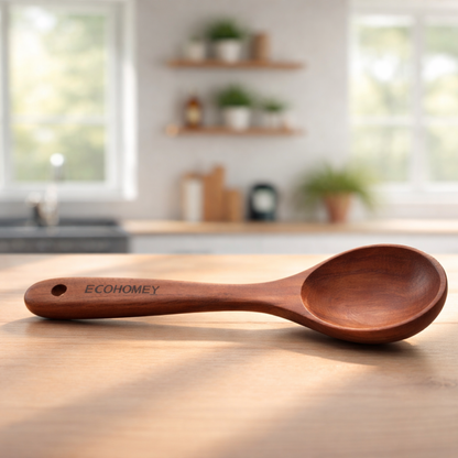 SoupMate™｜たっぷりすくえる安心サイズ！木製スープスプーン（大）
