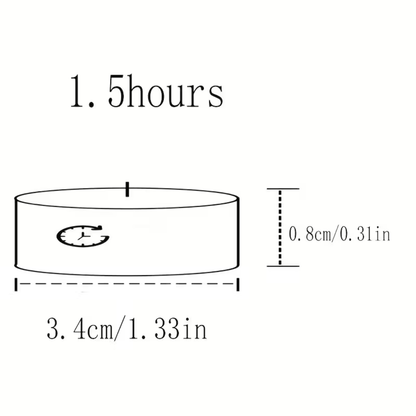 《50個入》Hotto™｜やさしく灯る、白いティーライトキャンドル