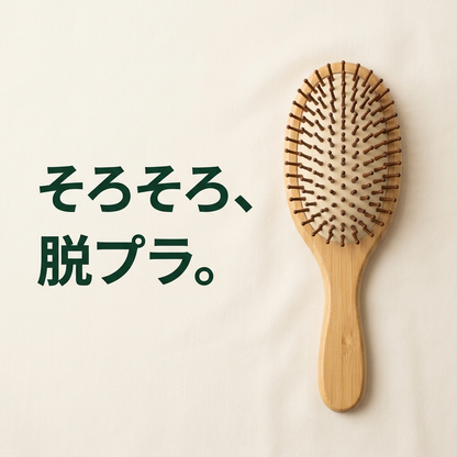 EcoShua™｜竹と炭化木の、頭皮と髪にやさしい健康コーム。