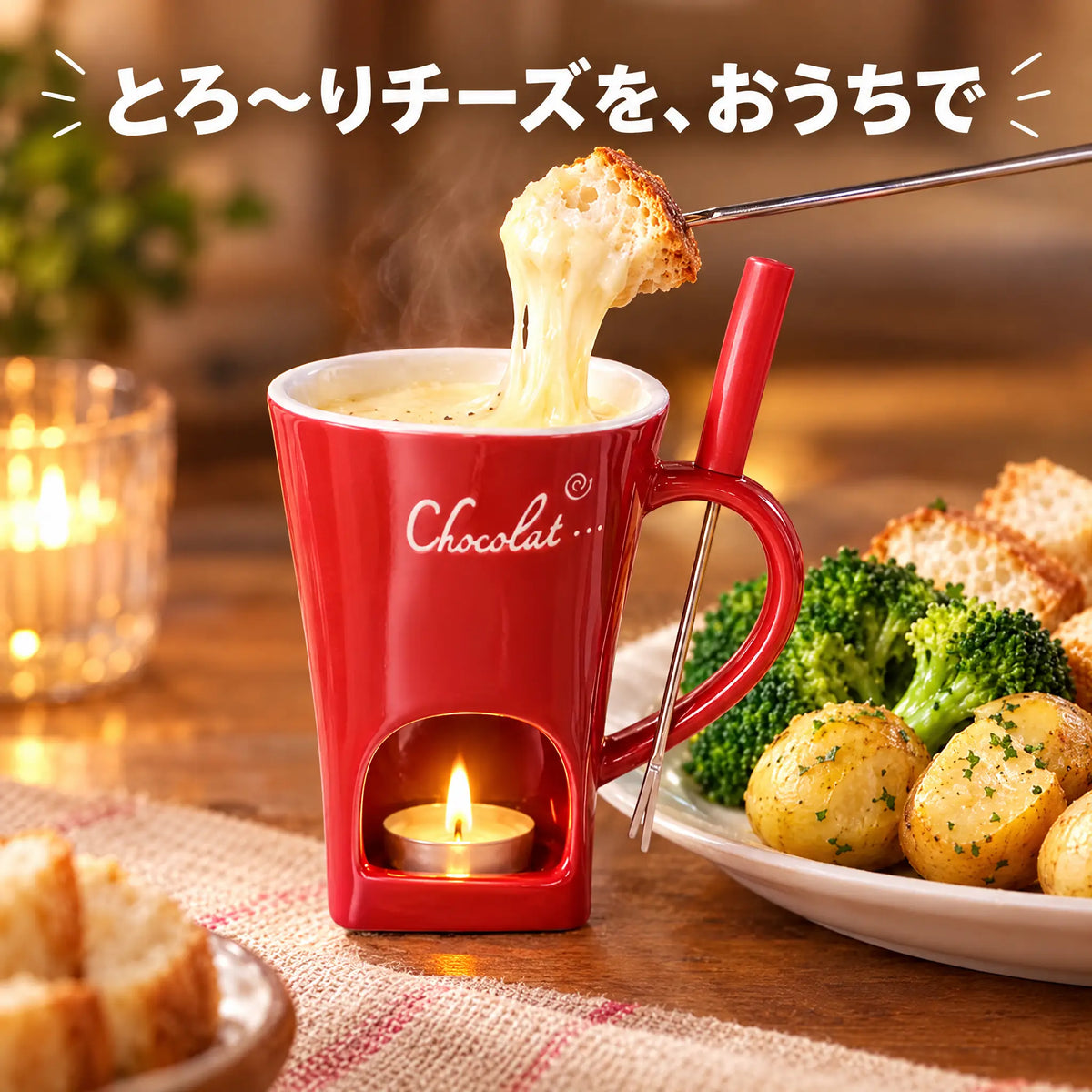 Hocco™｜ほっとする時間に。キャンドル式フォンデュカップ